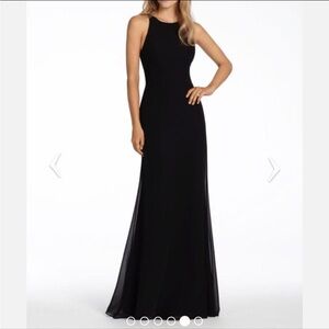 Hayley Paige Occasions black formal gown size 8